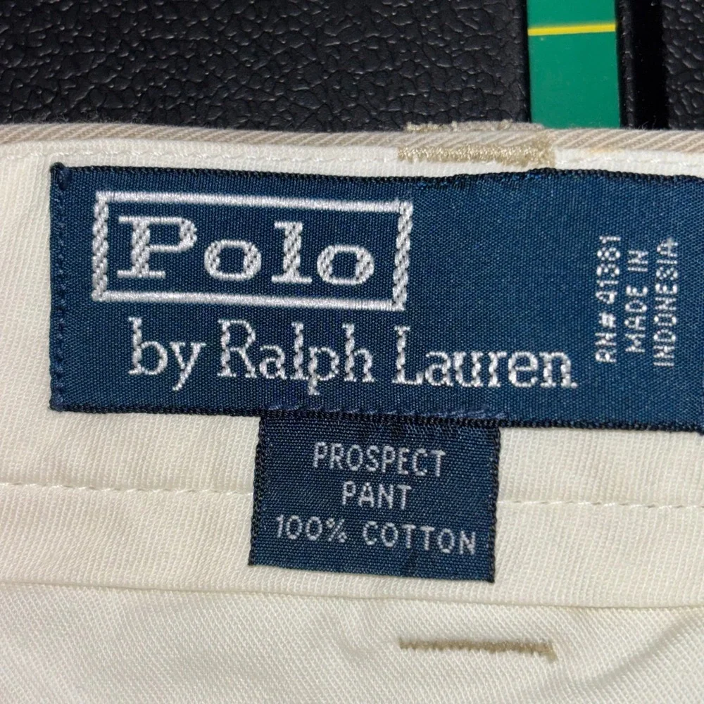 Vintage Ralph Lauren Prospect Pant Men 34x30 Khaki Classic Chino Straight Y2K
